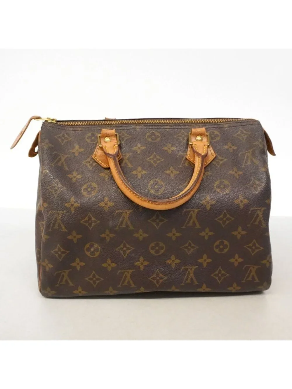 Louis Vuitton Handbag Monogram Speedy 30 Brown